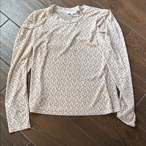 Ten Sixty Sherman Floral Long Sleeve Top - Cream
